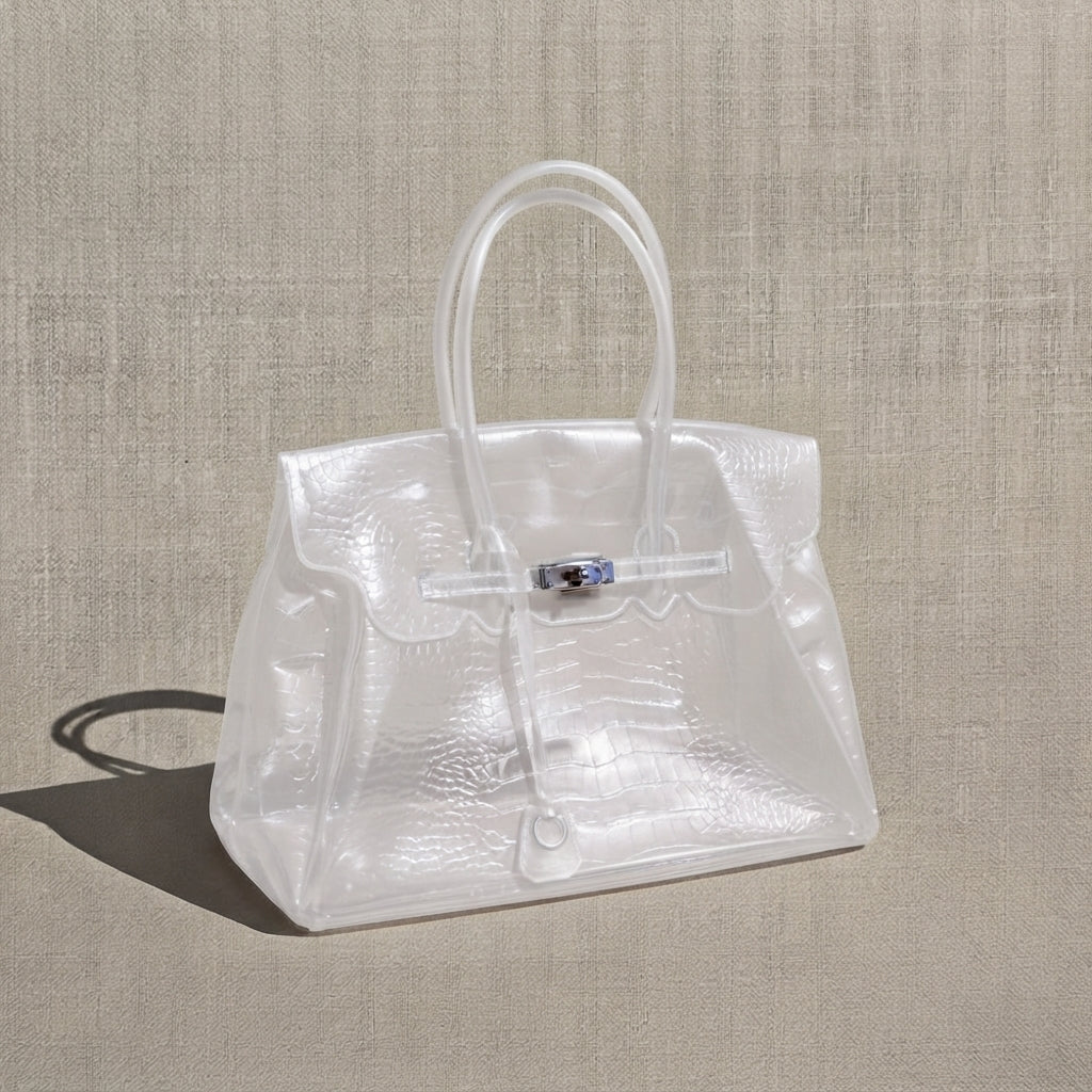 Jelly Croco - Blanc Nacre